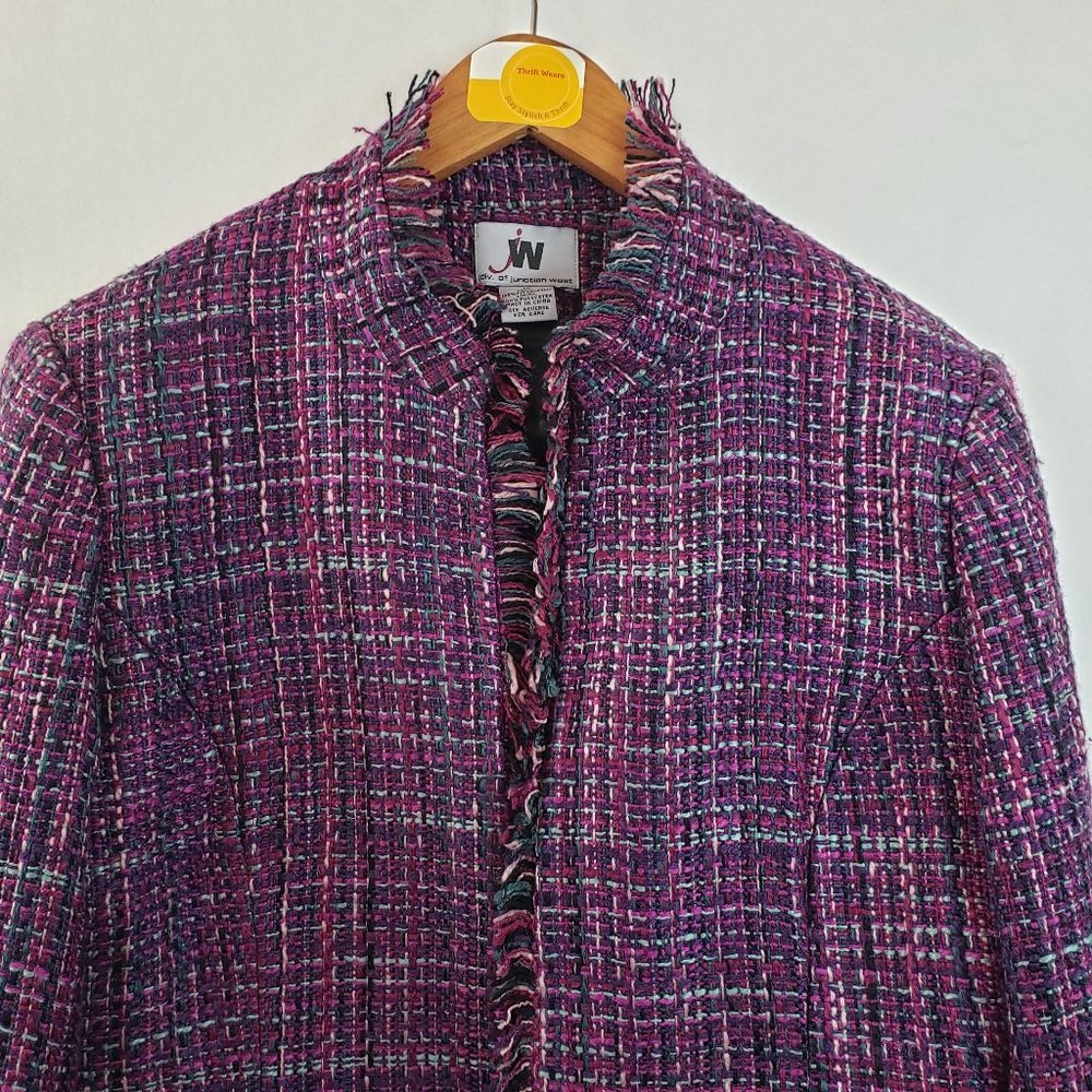 Junction West Womens Open Front Career Blazer - Picture 2 of 5